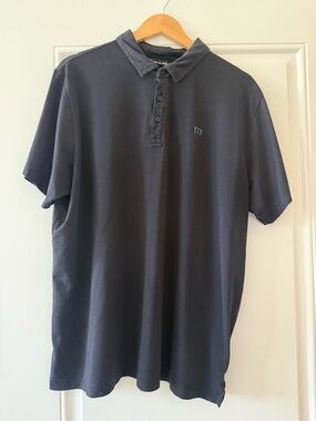Travis Mathew Men's Black Polo Shirt